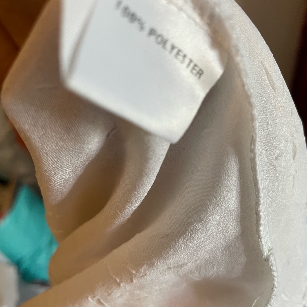 🌞🦋 Fits M Gorgeous flirty white summer top - Picture 3 of 7